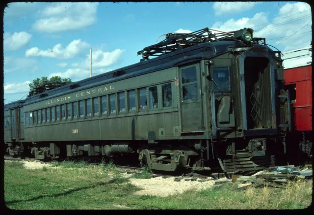 Original Rail Slide - IC Illinois Central 1198 Union IL 9-19-1982