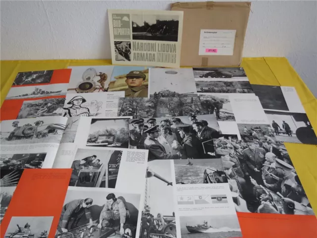 ORIG. Propaganda Bildermappe Bild Reporter NVA der DDR tschech. 1964  Archivex.