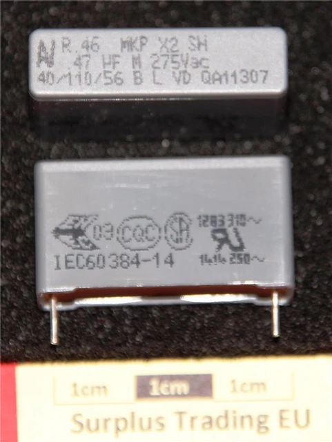 5 Condensateurs MKP X2 Kemet 0.01µF 275Vac - Pour électronique Et Réparations - Neufs