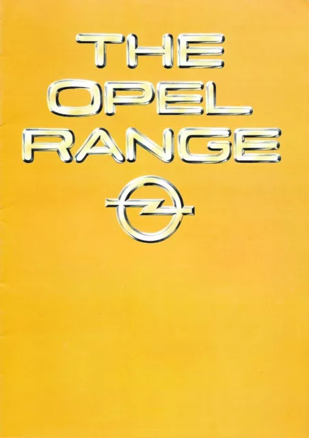 Opel cars brochure 1980 Kadett, Ascona, Manta, Rekord, Commodore, Monza, Senator