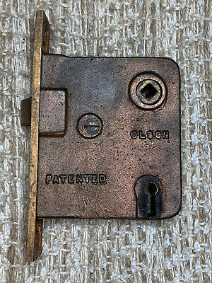 Antique Olson Interior Mortise Lock Door Hardware # X101