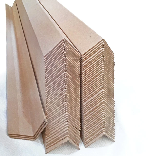100 Kantenschutzwinkel | Vollpappe | Schenkelbreite: 60mm - Länge: 90cm - Dicke: 3mm | Kantenschutzleisten Zum Kantenschonen Für Optimale Ladungssicherung Braun