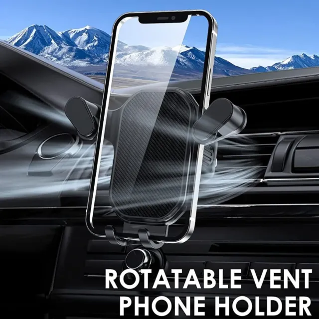 GPS CellPhone Car Phone Holder Gravity Auto Phone Holder Clip Air Vent Mount