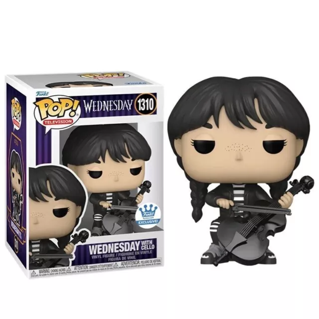 Pop! Addams Family Wednesday with Cello #1310.With Protector