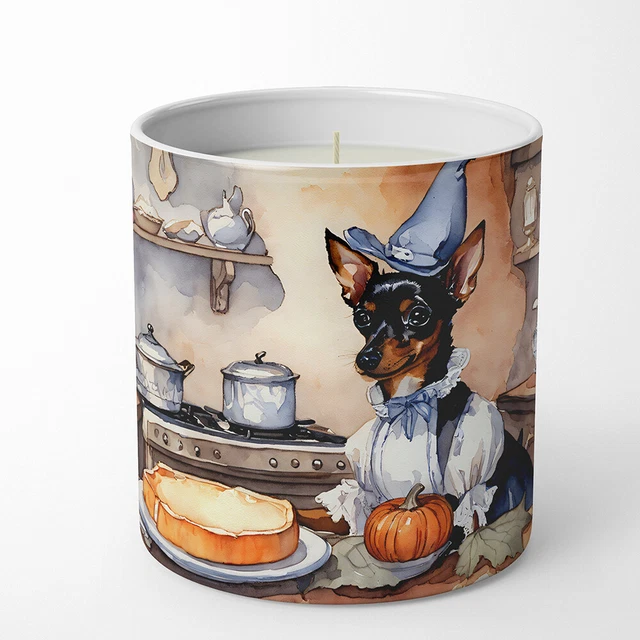 Miniature Pinscher Kitchen Pumpkin Spice 10 oz Decorative Soy Candle DAC1794