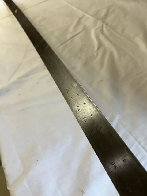 Lufkin No. 2404 - 72" Tempered Steel Rule, Measuring Scale, Sheet Metal Starrett