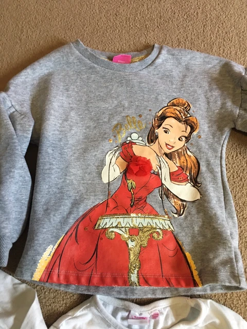 PACCHETTO RAGAZZE 7x ARTICOLI DISNEY PJS TOP PJS LEGGINGS CARINI TAGLIA 3 4 7