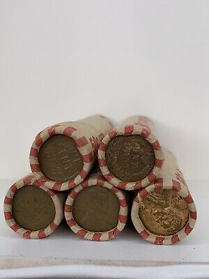 Wheat Cent Pennies Random Unsearched 1909-1958 P,D,S Roll