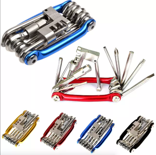 Bike Bicycle Multi Repair Tool Kit Allen Key Hex Spoke Wrench Mountain Cycle