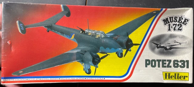 Kit Maquette HELLER Musée Bréguet 643 - Échelle 1/72 - Boîte Jaune LENGELÉ - Occasion