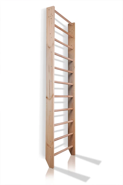 Walnut - Échelle suédoise 9 en 1 pour salle de sport et escalade par A – Wood Wood Toys