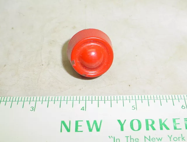 Bendix Vintage Tube Radio Red Painted Plastic Knob Short Shaft