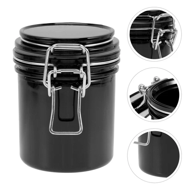 Tanque de almacenamiento de pegamento herramientas especiales frasco de sello de pegamento de pestañas plástico negro
