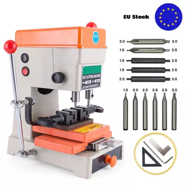 368A Key Cutting Copying Machine Locksmith Duplicating Tool 220V EU w/ cutters