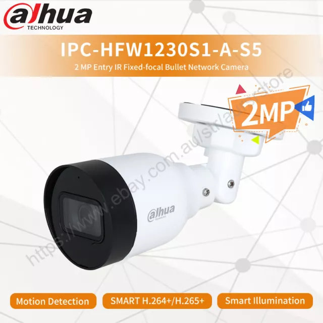 Dahua 2MP Entry IR Built-in MIC IP67 Bullet Network Camera IPC-HFW1230S1-A-S5