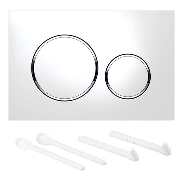 Bouton Double Chasse D’Eau Chromé Compatible Geberit Sigma 01/10/20/21/30/50/60