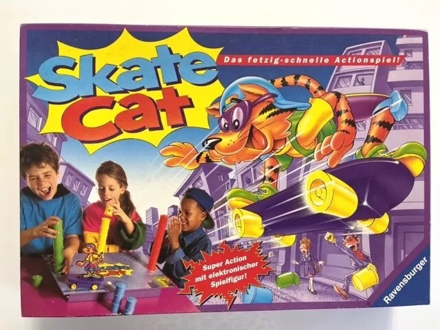 Skate Cat 1994 Vintage Brettspiel Ravensburger vollständig TOP Zustand