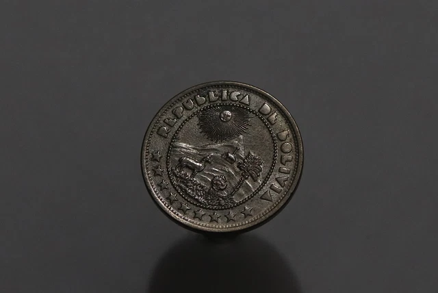 🧭 🇧🇴 Bolivia 50 CENTAVOS 1937 RARE KEY DATE B58 #Z8040
