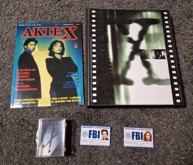 AKTE X FANPAKET X Files Trading Cards / FBI Ausweis / Sonderheft
