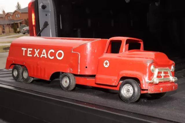 Buddy L GMC Texaco Fuel Tanker Delivery Truck pressed steel