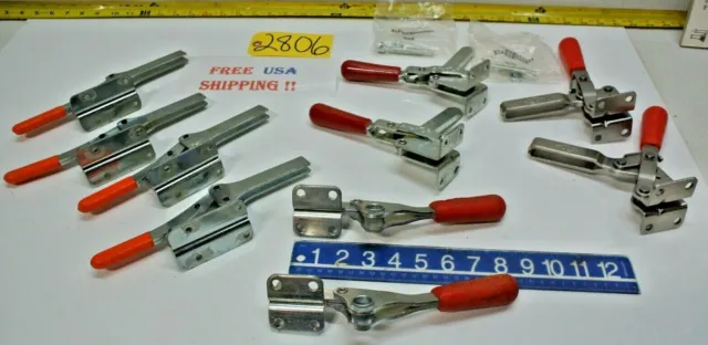 10 pcs. Welding Clamps 4) DeStaco 210-S, 2) 344 & 4) Knu-Vise H-600 Machine Tool
