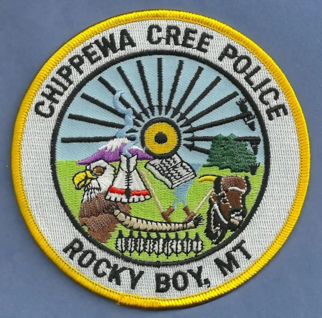Chippewa Cree Montana Tribal Police Shoulder Patch