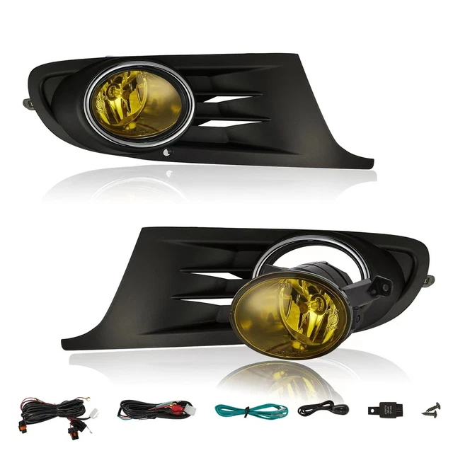 Kit Phares Antibrouillard Jaune Pour VW T5 Facelift - Verre Transparent - Neuf LLCTOOLS