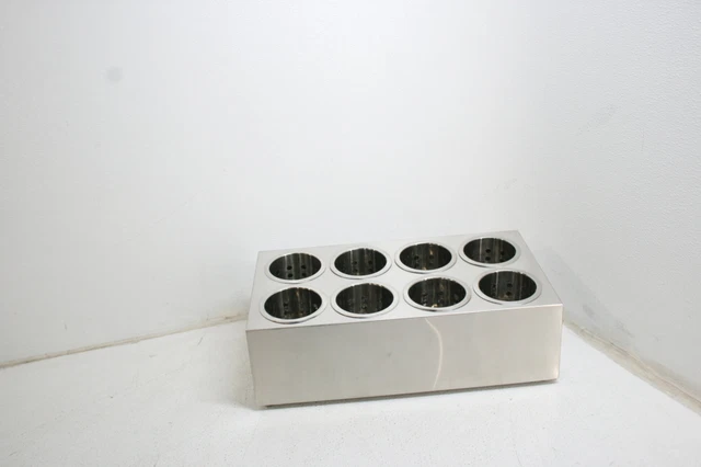 Bimiti 8 Holes Flatware Cylinder Commercial Stainless Steel Utensil Storage