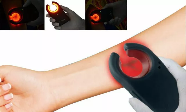 Advanced vein hunter for use hand held wireless vein viewing device vein locator
