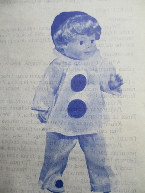 Tenue pour poupée Jean-Mchel Modes et Travaux décembre 1958 | ateler