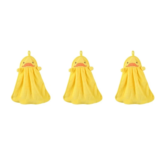 3 Pack Débarbouillettes De Dessin Animé Serviette Pour Enfants Propre