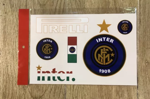 INTER MILAN FC Stickers Set A4 Size Great For Car/Window /Home Use