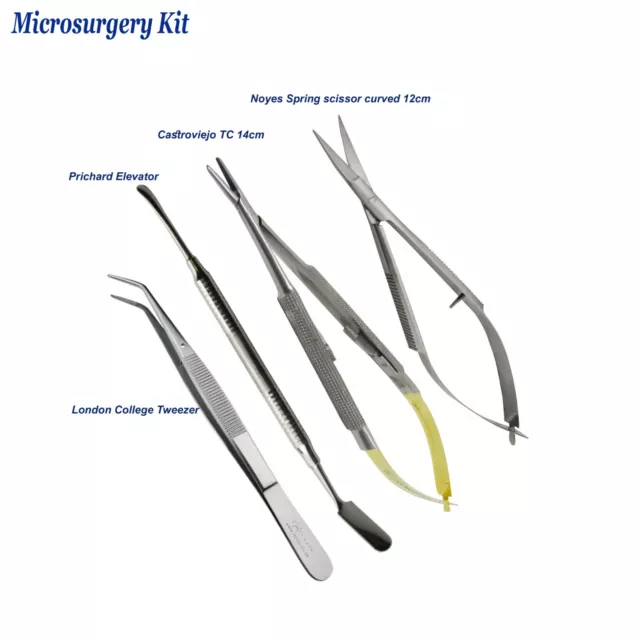 Dentaire Microsurgery Castroviejo à Périoste Prichard Élévateur Micro Noyes