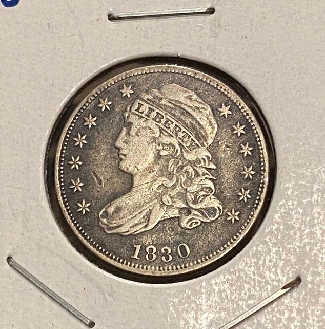 1830 Capped Bust Dime 10c JR-6 really nice details!