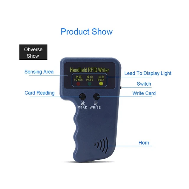 Copieur de carte d'identité de haute qualité portable RFID écrivain accessoir