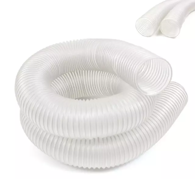 4 in x 10 ft Universal Dust Extractor Hose, Flexible & Transparent Hose, 1 Pack