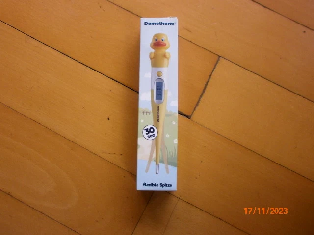 Fieberthermometer Baby Kind Flexibles Thermometer Präzis Schnell Tiermotiv Ente