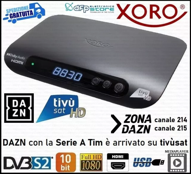 Ricevitore Satellitare Full HD Tvsat Decoder Tivusat Con Scheda Tessera Tv sat