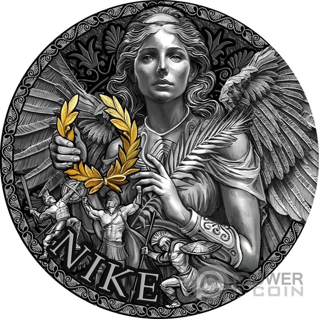 NIKE Great Greek Mythology 2 Oz Silver Coin 2000 Francs Cameroon 2024