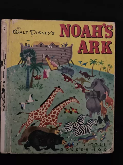 Little Golden Book - Walt Disney’s Noah’s Ark 1965  #D15 Colourtone HC VINTAGE