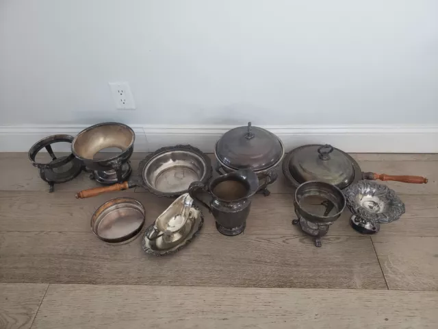 Vintage Silver Plated Lot(14 Pieces)