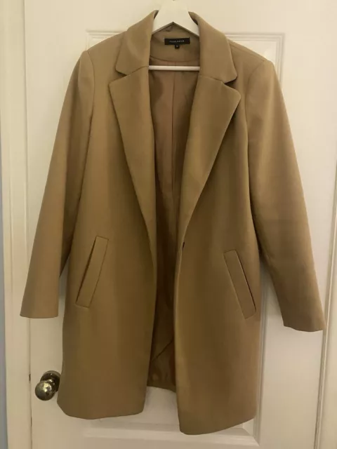 LADIES CAMEL COAT size 10 Fully Lined 10.00 PicClick UK