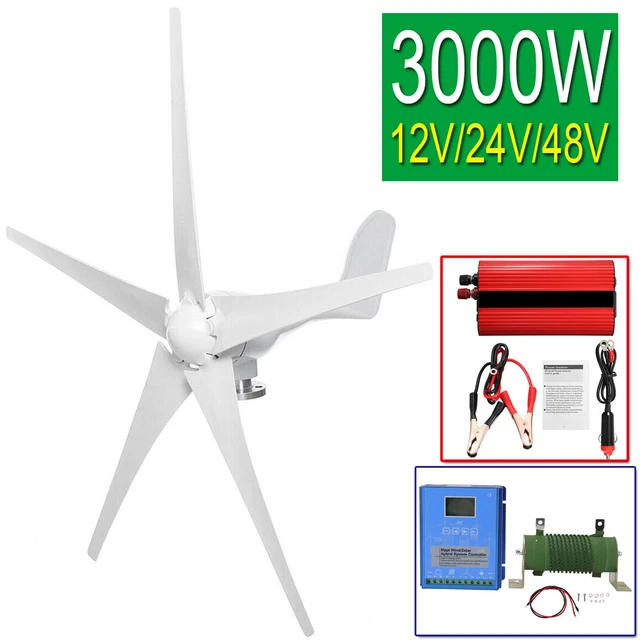 Floweringbeter Wind Turbine Generator Kit For Standby Lighting Charging