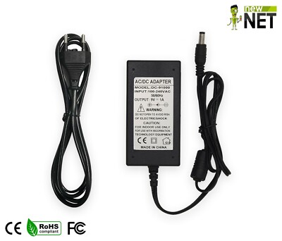 Conn 1pcs  Alimentatore switching 9VDC 1A Conn 5,5/2,1 9W Spina EU LS-PW12-9V1AV 