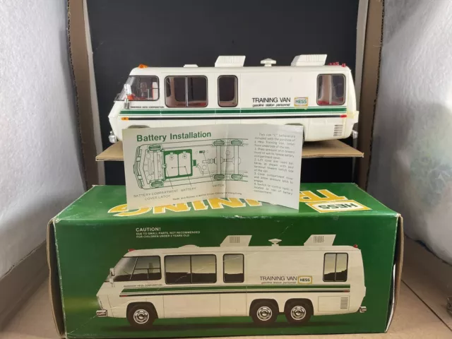 Vintage 1970s GMC Hess Training Van Gasoline In Original Box READ HTF Toy Car