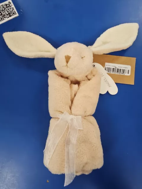 Angel Dear New Beige security blanket Blankie  Lovey Lovie Bunny Floppy Ears