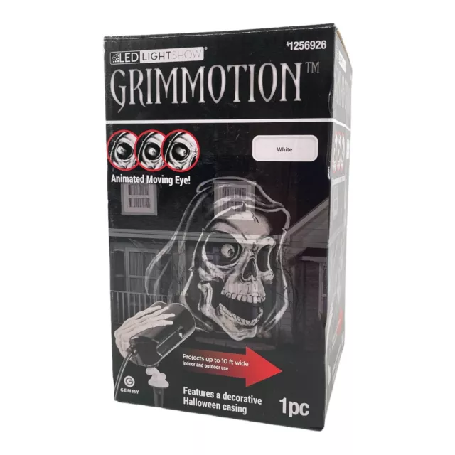 Gemmy LED Lightshow Grimmotion 1256926 Grim Reaper Projector Light Halloween