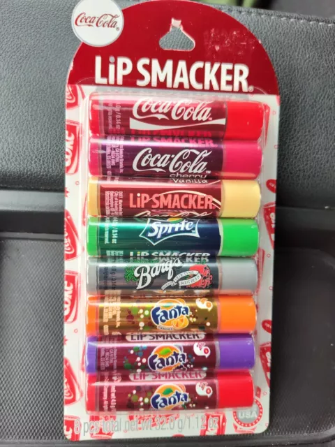 Lip Smacker Coca-Cola Flavored Lip Balm, 8 Count Flavored Cokes Lip Gloss