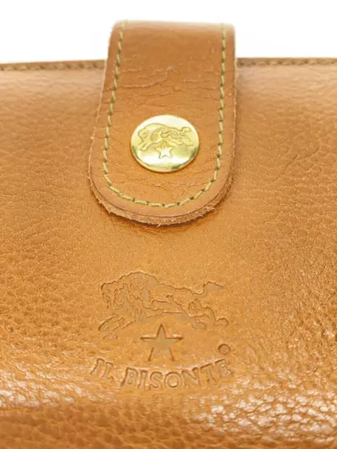 IL BISONTE 2-FOLD Wallet Leather Brown Women's $141.26 - PicClick