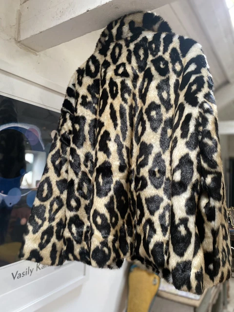Monki clearance leopard coat